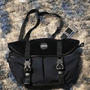 Giorgio Armani Black Messenger Bag for Men